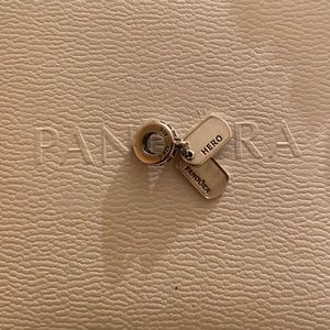 Pandora Charm - Hero Dog Tag Dangle Charm